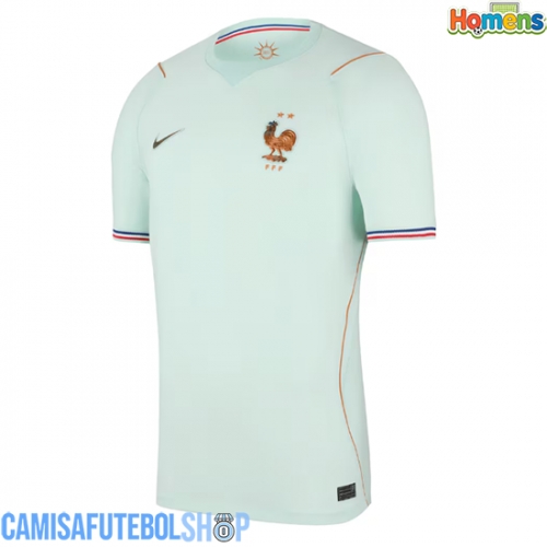 Camisa de time de futebol França Replicas 2º Equipamento Mundo 2026 Manga Curta